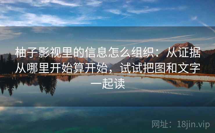 柚子影视里的信息怎么组织:从证据从哪里开始算开始,试试把图和文字一起读